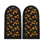Yellow Tulip Flower Pattern Print Skillet Handle Cover