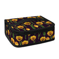 Yellow Tulip Flower Pattern Print Small Lunch Bag
