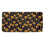 Yellow Tulip Flower Pattern Print Towel