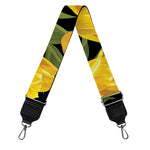 Yellow Tulip Pattern Print Bag Strap