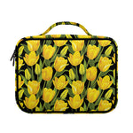 Yellow Tulip Pattern Print Briefcase Bible Bag