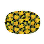 Yellow Tulip Pattern Print Car Side Mirror Covers