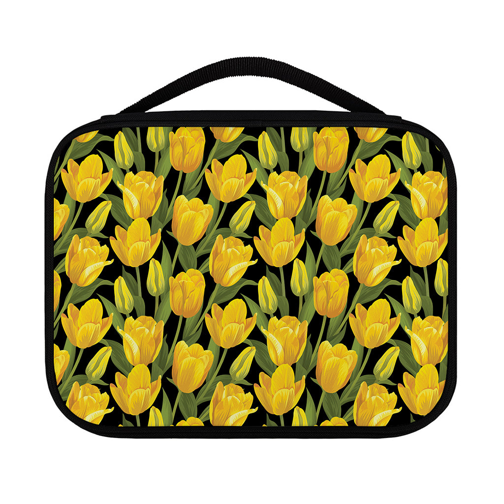 Yellow Tulip Pattern Print Classic Bible Case