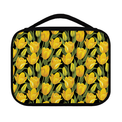 Yellow Tulip Pattern Print Classic Bible Case