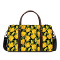 Yellow Tulip Pattern Print Duffel Bag