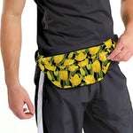 Yellow Tulip Pattern Print Fanny Pack