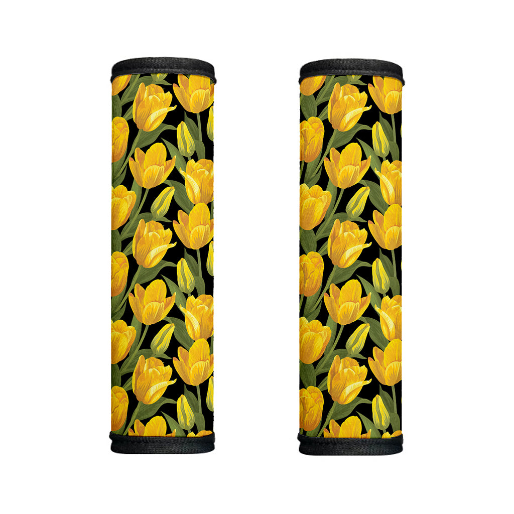 Yellow Tulip Pattern Print Handle Covers
