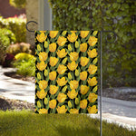 Yellow Tulip Pattern Print House Flag