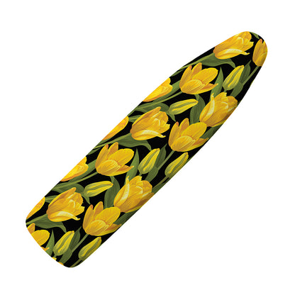 Yellow Tulip Pattern Print Ironing Board Cover