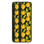 Yellow Tulip Pattern Print Refrigerator Handle Covers