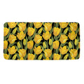 Yellow Tulip Pattern Print Towel