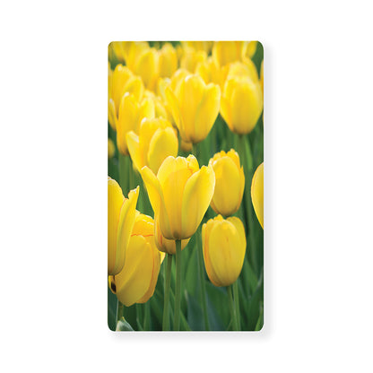 Yellow Tulip Print Baby Crib Sheet
