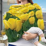 Yellow Tulip Print Baby Seat Cover