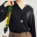 Yellow Tulip Print Bag Strap