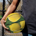 Yellow Tulip Print Basketball