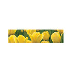 Yellow Tulip Print Bed Runner