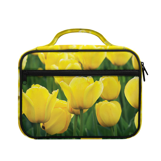 Yellow Tulip Print Briefcase Bible Bag