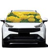 Yellow Tulip Print Car Windshield Snow Cover