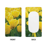 Yellow Tulip Print Changing Pad Cover