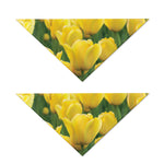 Yellow Tulip Print Dog Bandana