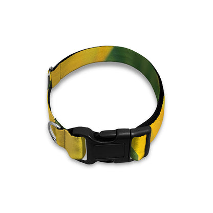 Yellow Tulip Print Dog Collar