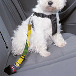 Yellow Tulip Print Dog Seat Belt
