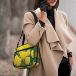 Yellow Tulip Print Double Strap Bible Bag