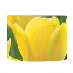 Yellow Tulip Print Drum Lamp Shade