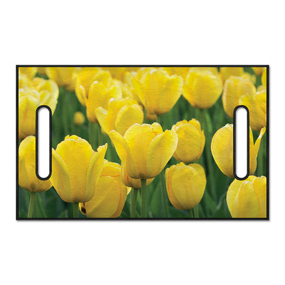Yellow Tulip Print Golf Cart Seat Cover