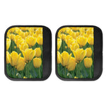 Yellow Tulip Print Handle Covers