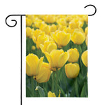 Yellow Tulip Print House Flag