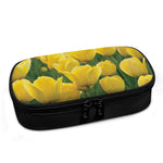 Yellow Tulip Print Insulin Cooler Travel Case