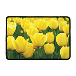 Yellow Tulip Print Kitchen Mat