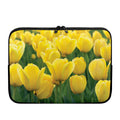 Yellow Tulip Print Laptop Sleeve