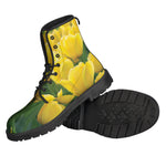 Yellow Tulip Print Backpack