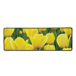 Yellow Tulip Print Long Kitchen Mat