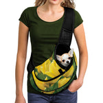 Yellow Tulip Print Pet Sling Carrier