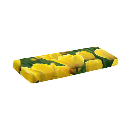 Yellow Tulip Print Piano Keyboard Cover