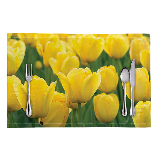 Yellow Tulip Print Placemat