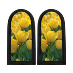 Yellow Tulip Print Skillet Handle Cover
