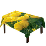 Yellow Tulip Print Tablecloth