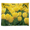 Yellow Tulip Print Tapestry