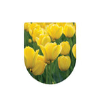 Yellow Tulip Print Toilet Lid Cover