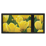 Yellow Tulip Print Trifold Wallet