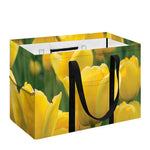 Yellow Tulip Print Utility Tote Bag