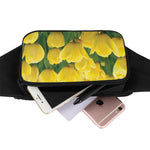 Yellow Tulip Print Waist Bag