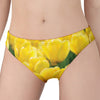 Yellow Tulip Print Women's Panties