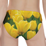 Yellow Tulip Print Women's Panties