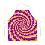 Yellow Twisted Moving Optical Illusion Adjustable Apron