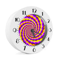 Yellow Twisted Moving Optical Illusion Alarm Clock